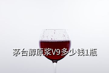 茅臺(tái)醇原漿V9多少錢1瓶