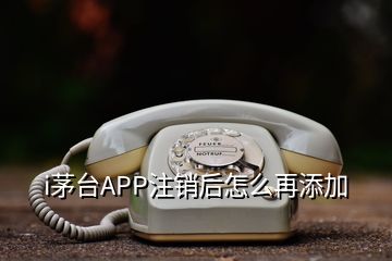 i茅臺APP注銷后怎么再添加