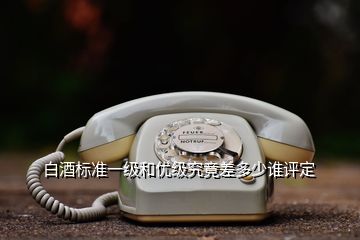 白酒標準一級和優(yōu)級究竟差多少誰評定