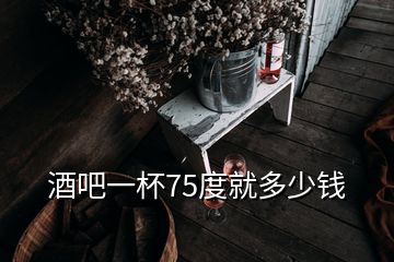 酒吧一杯75度就多少錢