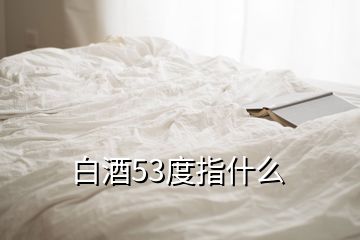 白酒53度指什么