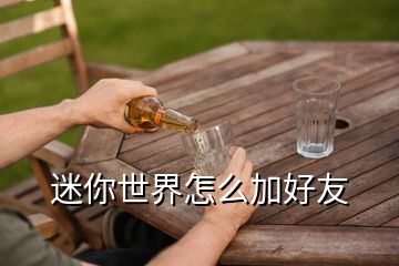 迷你世界怎么加好友