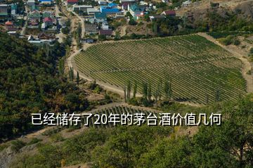 已經(jīng)儲存了20年的茅臺酒價值幾何