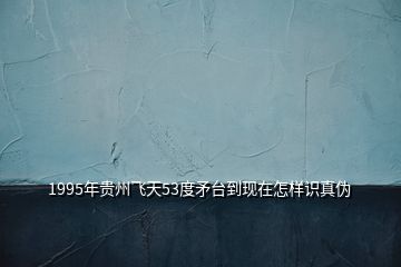 1995年貴州飛天53度矛臺(tái)到現(xiàn)在怎樣識(shí)真?zhèn)?></p>
<h2 id=