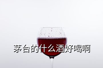 茅臺(tái)的什么酒好喝啊