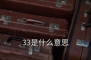 33是什么意思