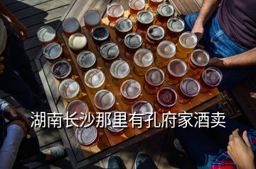 湖南長沙那里有孔府家酒賣