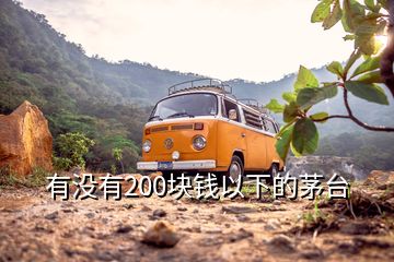 有沒(méi)有200塊錢(qián)以下的茅臺(tái)