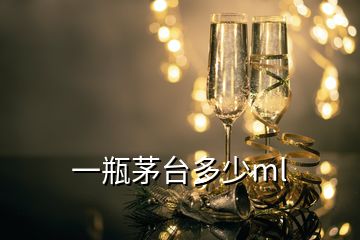 一瓶茅臺多少ml