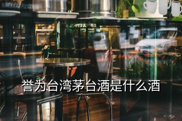 譽(yù)為臺灣茅臺酒是什么酒