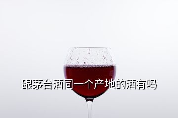 跟茅臺酒同一個產(chǎn)地的酒有嗎