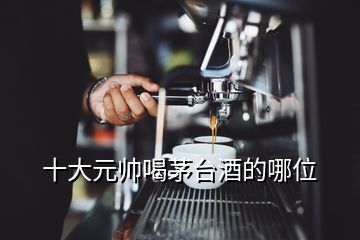 十大元帥喝茅臺酒的哪位