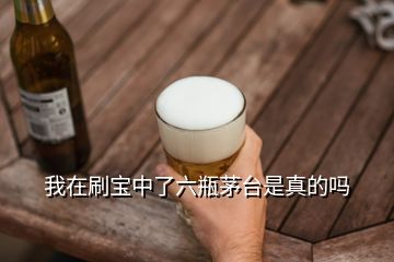 我在刷寶中了六瓶茅臺(tái)是真的嗎