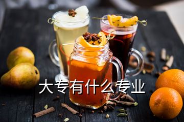 大專有什么專業(yè)