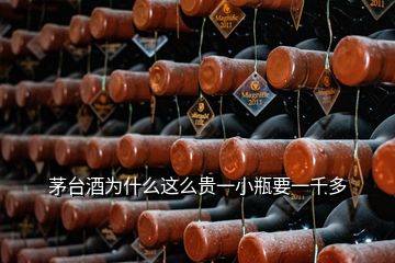 茅臺(tái)酒為什么這么貴一小瓶要一千多