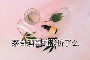 茅臺酒真的漲價了么