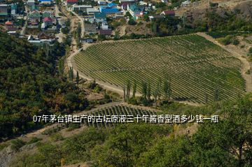 07年茅臺(tái)鎮(zhèn)生產(chǎn)的古壇原液三十年醬香型酒多少錢一瓶