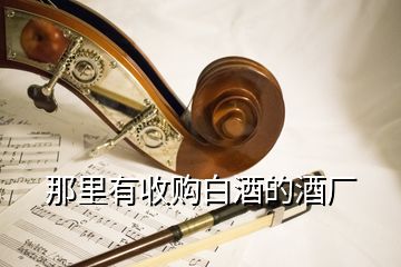 那里有收購(gòu)白酒的酒廠