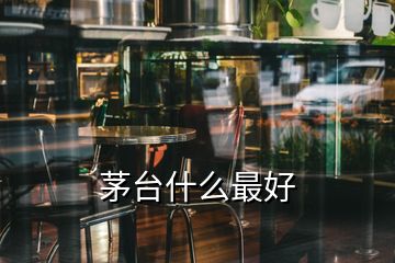 茅臺什么最好