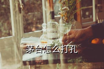 茅臺(tái)怎么打孔