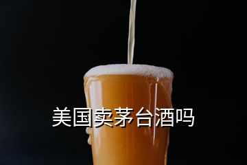 美國賣茅臺酒嗎