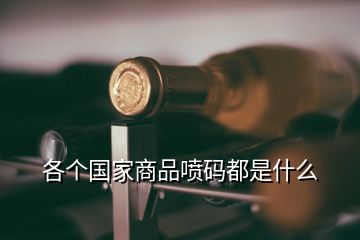 各個(gè)國家商品噴碼都是什么