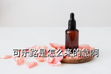 可樂路是怎么來的急啊