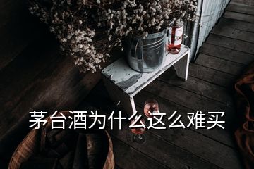 茅臺酒為什么這么難買