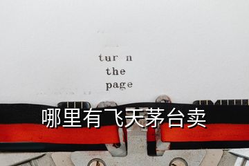 哪里有飛天茅臺(tái)賣