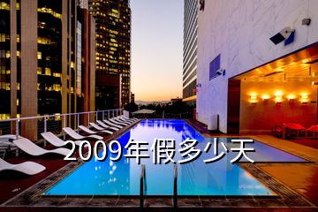 2009年假多少天