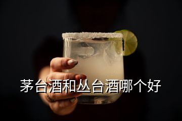 茅臺酒和叢臺酒哪個好