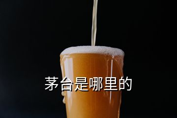 茅臺是哪里的