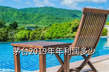 茅臺2019年年利潤多少