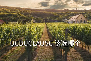 UCBUCLAUSC 該選哪個