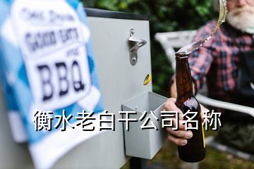 衡水老白干公司名稱