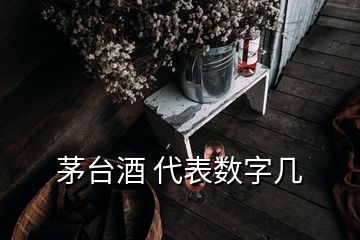 茅臺(tái)酒 代表數(shù)字幾