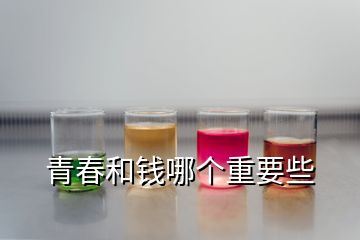 青春和錢哪個重要些