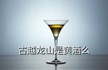 古越龍山是黃酒么