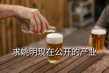 求姚明現(xiàn)在公開的產業(yè)