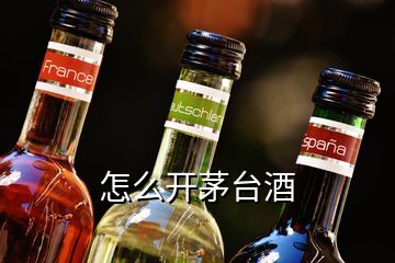 怎么開茅臺(tái)酒