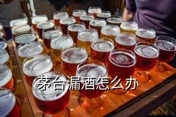 茅臺(tái)漏酒怎么辦