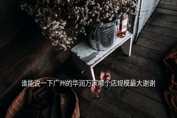 誰能說一下廣州的華潤萬家哪個(gè)店規(guī)模最大謝謝