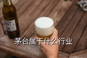 茅臺屬于什么行業(yè)