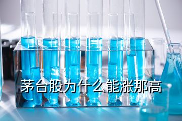 茅臺股為什么能漲那高