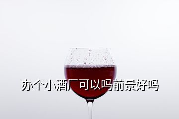 辦個小酒廠可以嗎前景好嗎