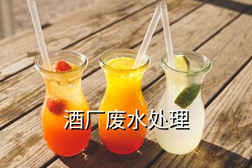 酒廠廢水處理