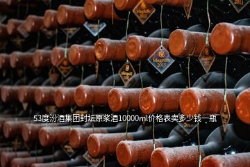 53度汾酒集團封壇原漿酒10000ml價格表賣多少錢一瓶