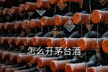 怎么開茅臺(tái)酒