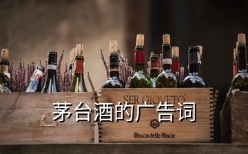 茅臺(tái)酒的廣告詞