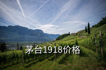 茅臺1918價(jià)格